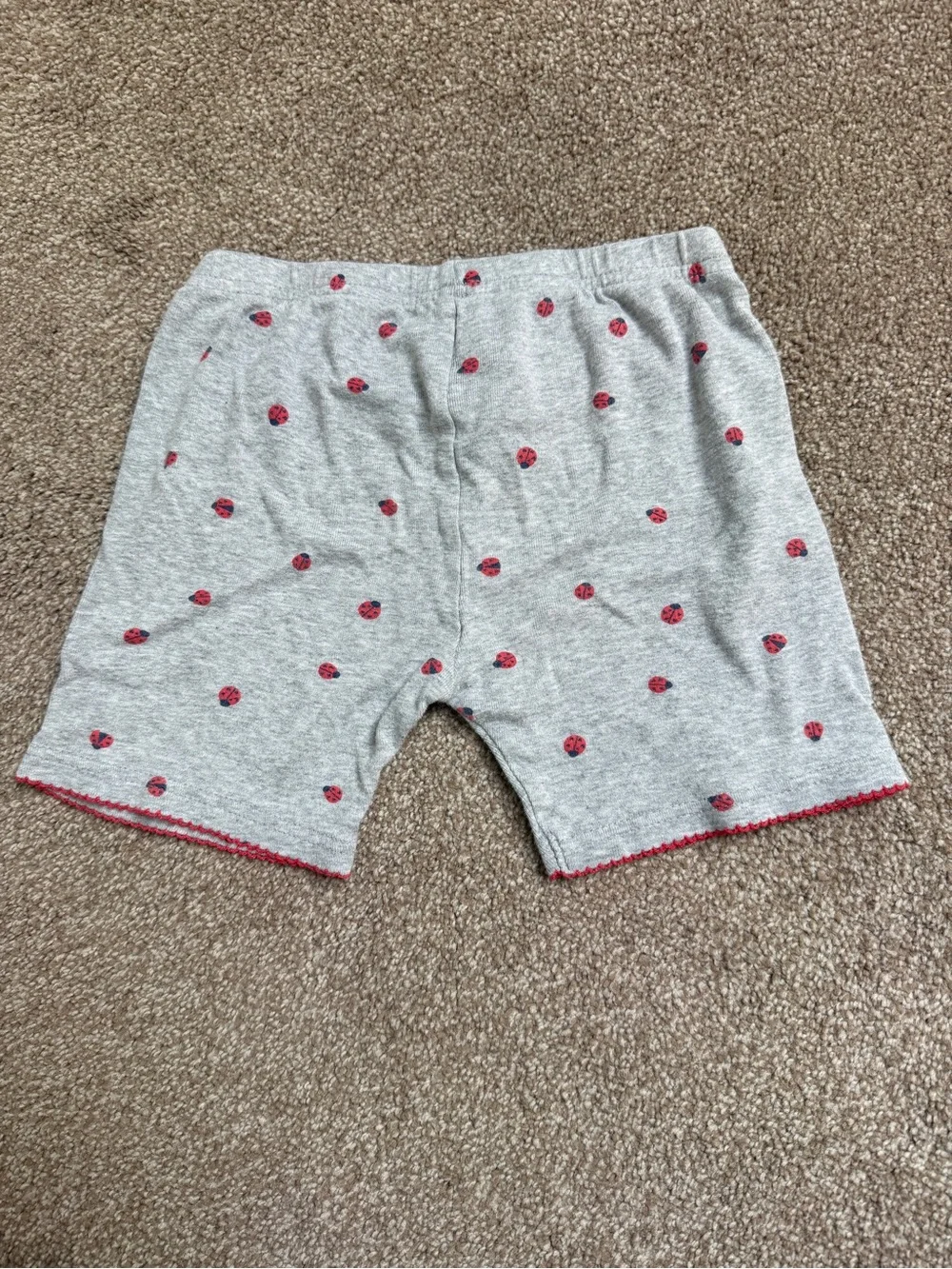 Carter's Gray and Pink Ladybug Pajama Set